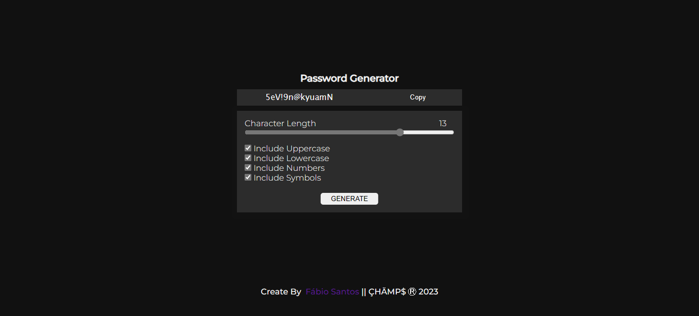 Password Generator